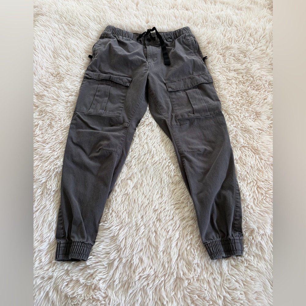 H&M Men's Cargo Pants in Charcoal Gray